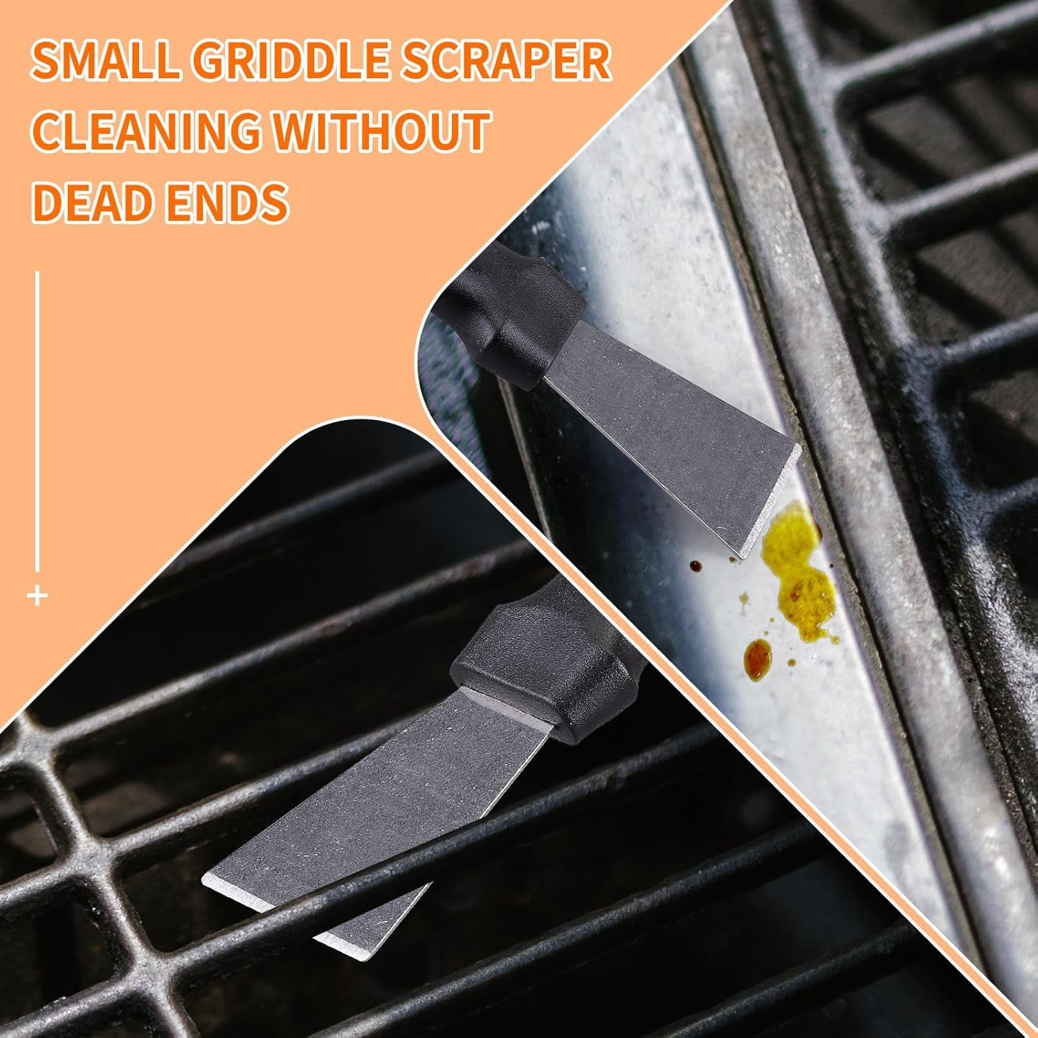 Grill Cleaner with Handle,Grill Cleaning Kit Tool for Blackstone Accessories,Grill Stone Cleaning Bricks Brush,Griddle Scraper,Pumice Flat Top Griddle Cleaning Stone for Removing Stains