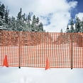 thumbnail image 6 of V Protek Safety Fence, Snow Fencing, Deer Netting, 39"x82' , Above Ground, Mesh, Temporary, Plastic Barrier, For Kids, Silt, Garden, Lawn, Rabbits, Poultry, Dogs Construction with Posts, Orange, 6 of 6