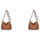 thumbnail image 2 of Qarigey Bolsos cruzados de moda para mujer con impermeable y resistente, práctico bolso de diseñador de lujo de PU, bolso de mujer, tendencia amarillo marron 1 2piezas, 2 of 6