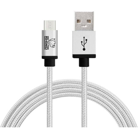 Rhino Power Data and Sync/Charge microUSB Cable Rhino Power Data and Sync/Charge microUSB Cable