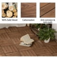 thumbnail image 3 of 27PCS Interlocking Patio Deck Tiles Outdoor Flooring with Interlocking Snaps and Grooves for Fir Wood, Garden, Balcony, Lawn, Poolside, Yard, Beach, 3 of 5