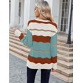 thumbnail image 6 of Zeagoo Womens Sweaters Fall Casual Long Sleeve V Neck Shirts Lightweight Crochet Ribbed Knit Pullover Tops, 6 of 6