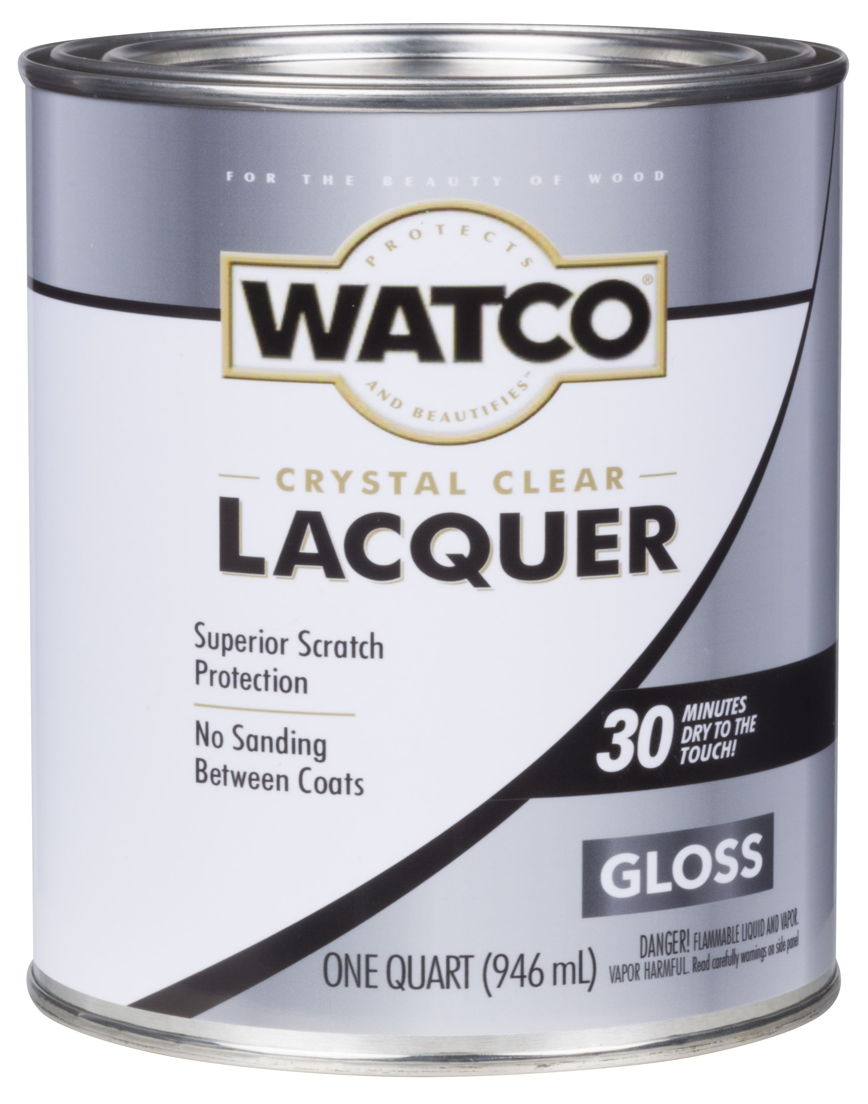 Watco Companies Lacquer Clear Wood Finish Quart, Gloss