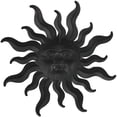 thumbnail image 6 of DecMode Bronze Metal Sun Wall Decor with Smiling Face and Curved Rays, 6 of 7