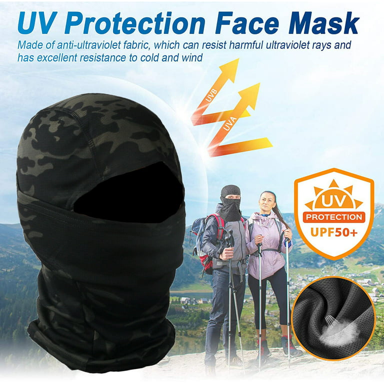 Freedom Face Covermen's Uv Protection Cycling Balaclava - Breathable  Polyester Full Face Mask