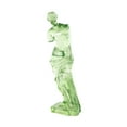 thumbnail image 6 of 6" x 18" Green Resin Tinted Woman Sculpture, by DecMode, 6 of 9