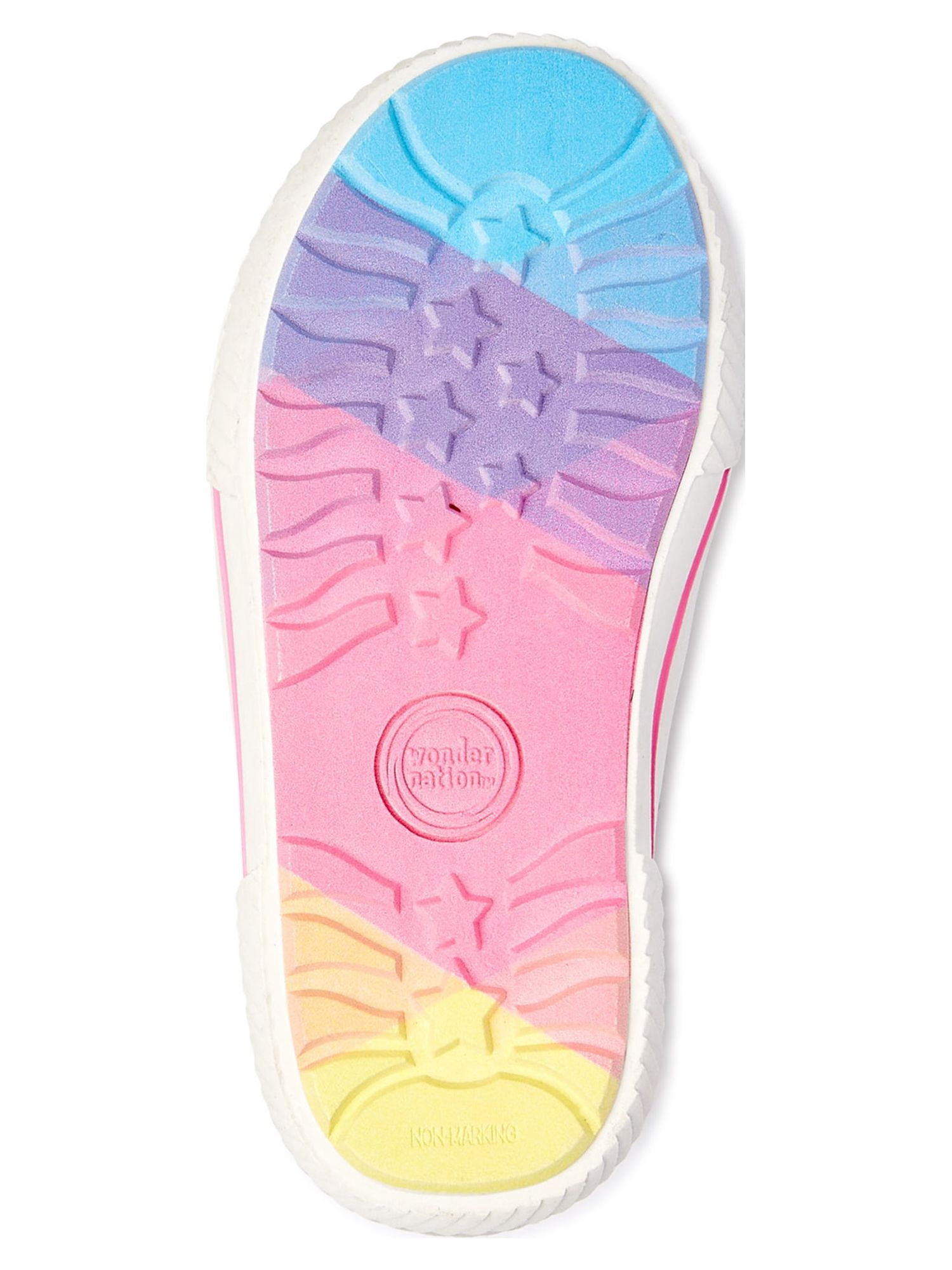 Wonder Nation Baby Girl Heart High Top Sneaker, Sizes 2-6