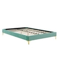 thumbnail image 5 of Modway Emerson Performance Velvet King Platform Bed in Mint, 5 of 10