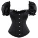 thumbnail image 1 of Faja moldeadora firme Herrnalise para mujer, corsé con mangas abullonadas sobre el busto, lencería, top gótico, vendaje, ropa interior erógena, color negro, regalo para el Día de la Madre., 1 of 8