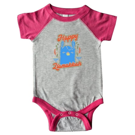

Inktastic Hanukkah Llama Happy Llamakkah Gift Baby Boy or Baby Girl Bodysuit