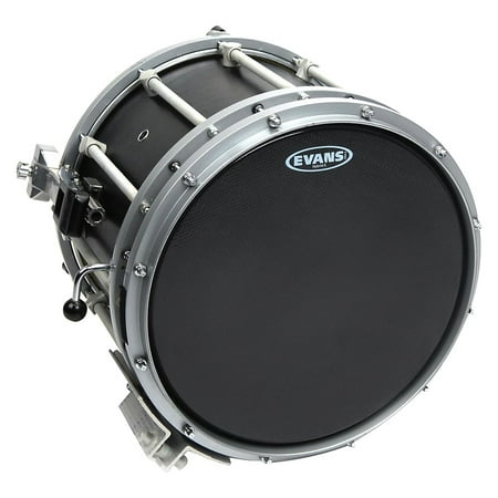 Evans Hybrid-Soft Marching Snare Drum Batter Head Black 14 (Best Snare Drum Head)