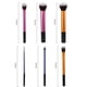 thumbnail image 5 of Brochas de maquillaje, mango de plástico profesional, brocha para polvo, tubo de aluminio, cosméticos, brocha suave para ojos y cara, 5 of 6