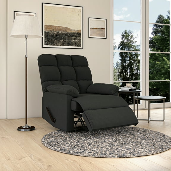 Mainstays Microfiber Recliner, Gray
