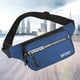 thumbnail image 4 of Riñonera de cuero PU para exteriores Fanny Banana Bag para montañismo Camping (azul) Likrtyny  Para Estrenar, 4 of 6