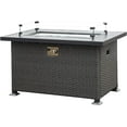 thumbnail image 1 of Domi Outdoor Table de Foyer au Gaz de 43 Po avec Dessus de Table en Aluminium, Support de Réservoir Dissimulé, Couvercle, 1 of 6