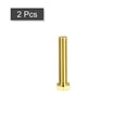 thumbnail image 3 of Unique Bargains Brass Hex Bolts, 3/8-16x2-1/4' 2 Pack Fully Thread Grade 4.8 Machine Screws, 3 of 4