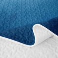 thumbnail image 5 of Manfei SeaShark Bed Spread Queen, Underwater Animal Lover Queen Coverlet Set, Deep Blue, 3 Pieces, 1 Quilt and 2 Pillowcases, 5 of 7