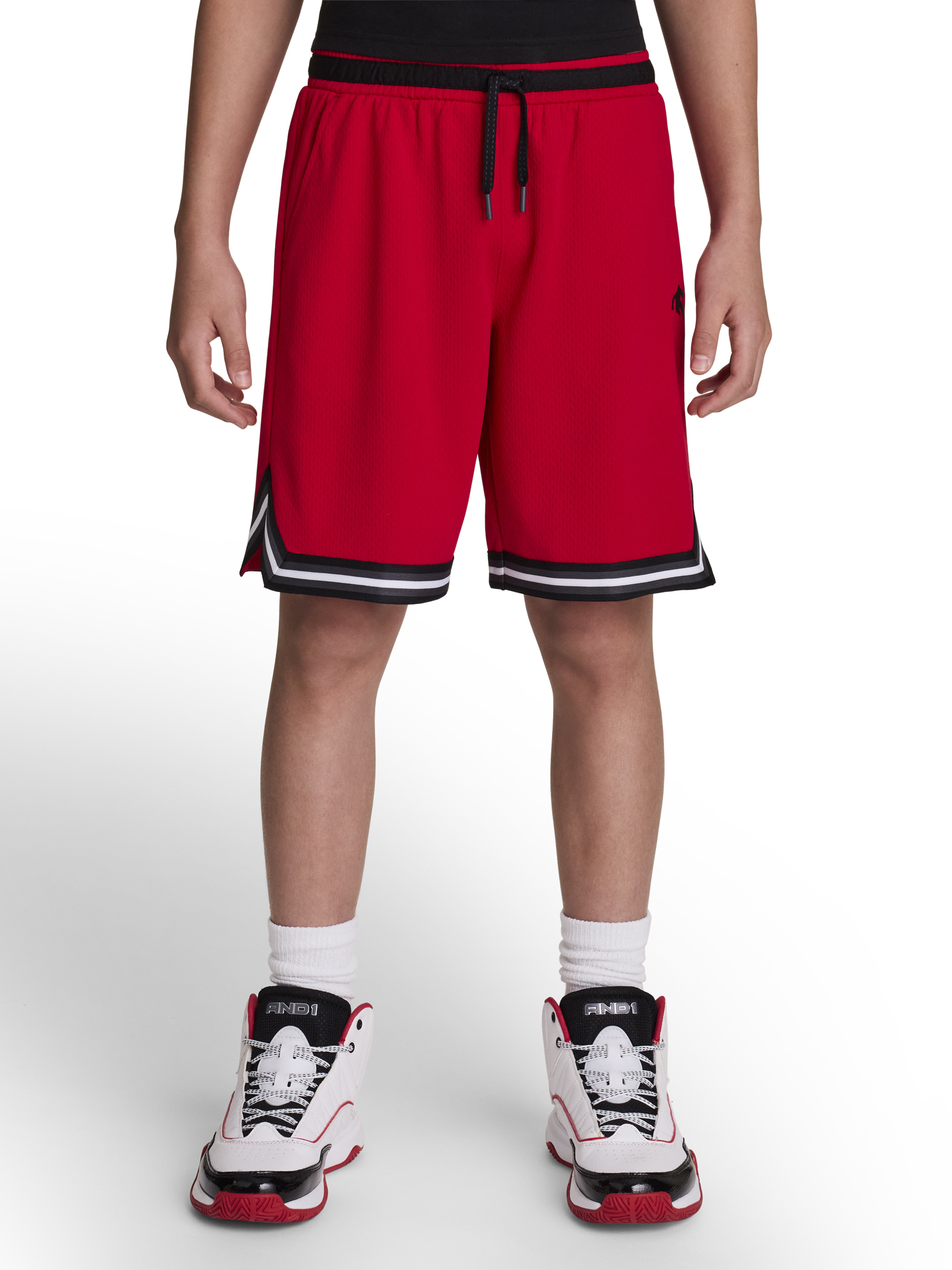 AND1 Boy's Athletic Performance Challenger Short 8" Inseam, Sizes 4-18