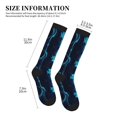 thumbnail image 2 of Picia Blue Marble And Gold Printed Sports Compression Socks - 15-20mmHg Graduated Compression, High-Performance Soft and Breathable Socks for Men and Women, 2 of 5
