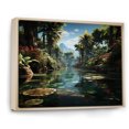 thumbnail image 2 of Designart "Tropical Oasis in the Dominican I" Landscapes Floater Framed Wall Art Print, 2 of 7