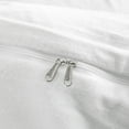 thumbnail image 4 of 3 Pieces Ultra Soft Velvet Duvet Cover Set, Cozy and Warm Bedding Comforter Cover Set, Queen Size, 1 Duvet Cover with 2 Pillow Shams, White, 4 of 5