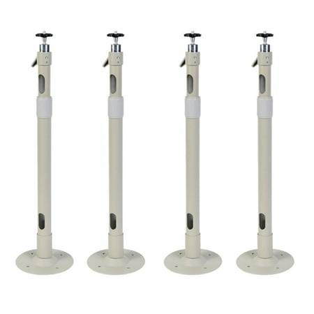 VideoSecu 4 Pack Security Camera Wall Ceiling Mount Bracket Long Drop Heavy Duty Aluminum Length Adjustable Stand 1XW