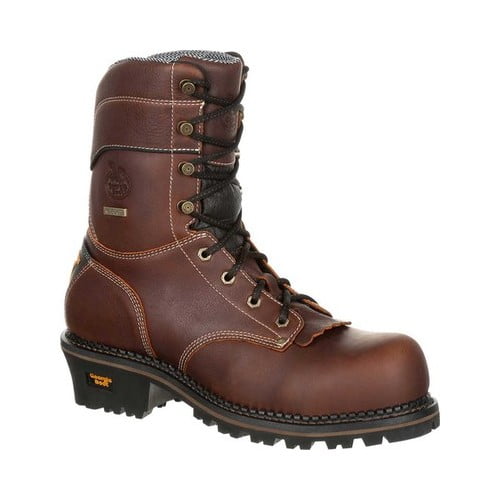 georgia boot amp lt logger low heel waterproof work boot