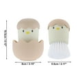 thumbnail image 4 of Egg Shape Dish Brush with Handle Cartoon Kitchen Scrub Brushes for Cleaning Dish Scrubber Pink, 4 of 6