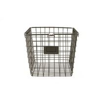 Spectrum Diversified Steel Wire Storage Basket Organizer for Closets, Pantry, Kitchen, Garage, Bathroom and More, Small, Industrial Gray