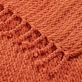 thumbnail image 6 of Home Soft Things Chain Tweed Throw Blanket, Reversible Lightweight Super Soft Cozy Throw Blanket, 50x60 inches, Burnt Orange, 6 of 10