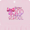 thumbnail image 4 of Inktastic Happy One Hundred Days of School Bow and Flowers Girls Toddler Dress, 4 of 5