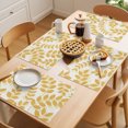 thumbnail image 5 of Turmeric Yellow Leaves Placemats Set of 4 Summer Farmhouse Botanical Boho Branch Place Mats Indoor Wipeable Table Mats Washable Cloth Dining Table Placemats for Kitchen Holiday Party Decor 13x19 Inch, 5 of 9