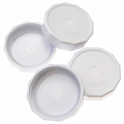 

Masontops Tough Tops 4 Pack Durable Plastic Lids Regular-Mouth.