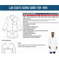 thumbnail image 3 of Personalized Embroidered Long Lab Coat for Men Add Your Name Text Custom Medical Laboratory Coat (White-XL), 3 of 8