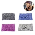 thumbnail image 2 of Banda para el sudor para mujer y niña, diadema de yoga, diadema atlética que absorbe el sudor, diademas elásticas antideslizantes, banda ancha deportiva para correr, entrenamiento, fitness, gimnasio,, 2 of 8