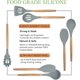thumbnail image 3 of Kitchen Utensils Set,7 Pcs Silicone Kitchen Utensils Set,Silicone Cooking Utensil Set with Wooden Handles,Spatula Set Cooking, 3 of 4