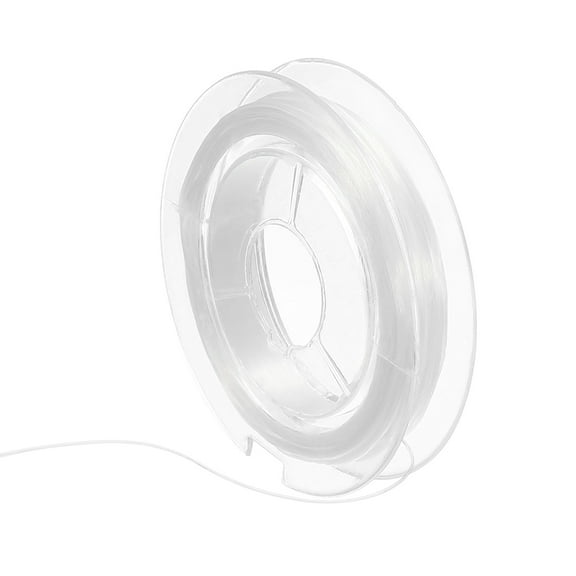 Uxcell 11 Yard Stretchy Bracelet String 0.5mm Elastic String Stretch Crystal String Bead Cord White