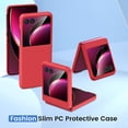 thumbnail image 5 of Motorola Razr Plus (2023) Case, [Built-in Ultra HD Camera Tempered Glass Protective Film], Hard PC Ultra-Thin Anti-Scratches Shockproof Protective Case for Motorola Razr+ 2023 - Red, 5 of 14