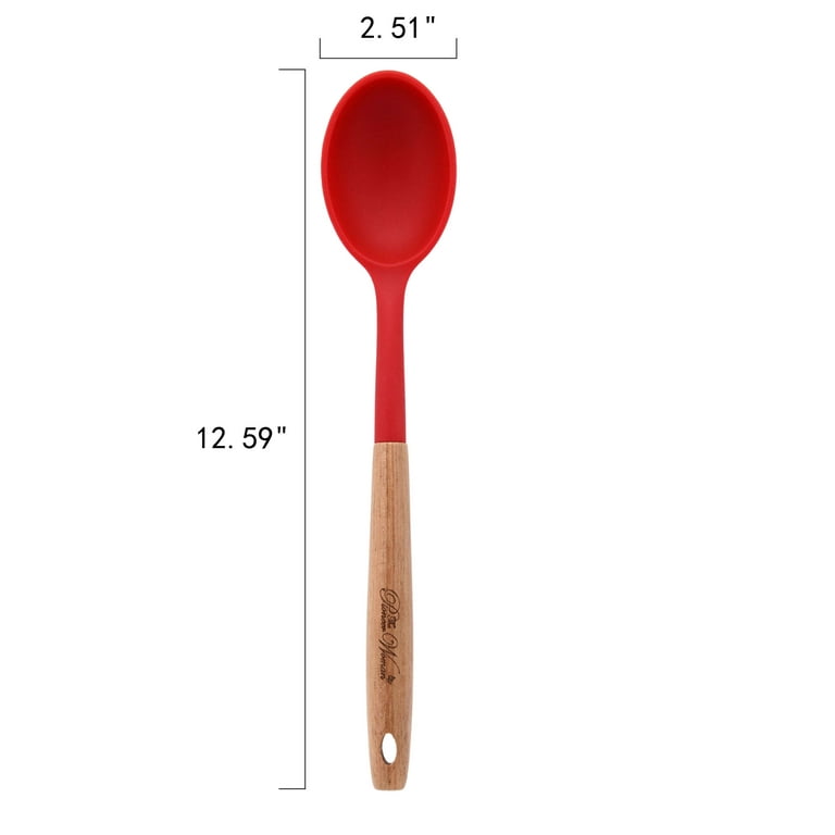 The Pioneer Woman Silicone Kitchen Utensils Acacia Wood Handle Set - Red - 1 Each
