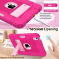 thumbnail image 3 of AVAWO 360° Rotatable Case for iPad (A16) 11th Generation 11 Inch 2025 & iPad 10th Generation 10.9" 2022, Shockproof Rugged Protective Cover with Shoulder Strap/Hand Strap - Rose, 3 of 12