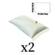 thumbnail image 3 of Juego de 2 fundas de almohada de color liso | Fundas de almohada de poliéster suaves y transpirables | Tamaño estándar de 48 x 74 cm | Funda de almohada refrescante para un sueño cómodo | 5 opciones, 3 of 7