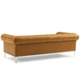 thumbnail image 4 of Contemporary Modern Urban Designer Living Room Lounge Club Lobby Sofa, Leather, Tan Brown, 4 of 6