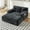 Black, variant on MOONMISS 61'' Oversized Chaise Lounge Chair for Living Room,Gray
