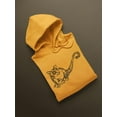 thumbnail image 3 of Sugar Glider Sketch Hoodie Men -Image by Shutterstock, Male Medium, 3 of 4