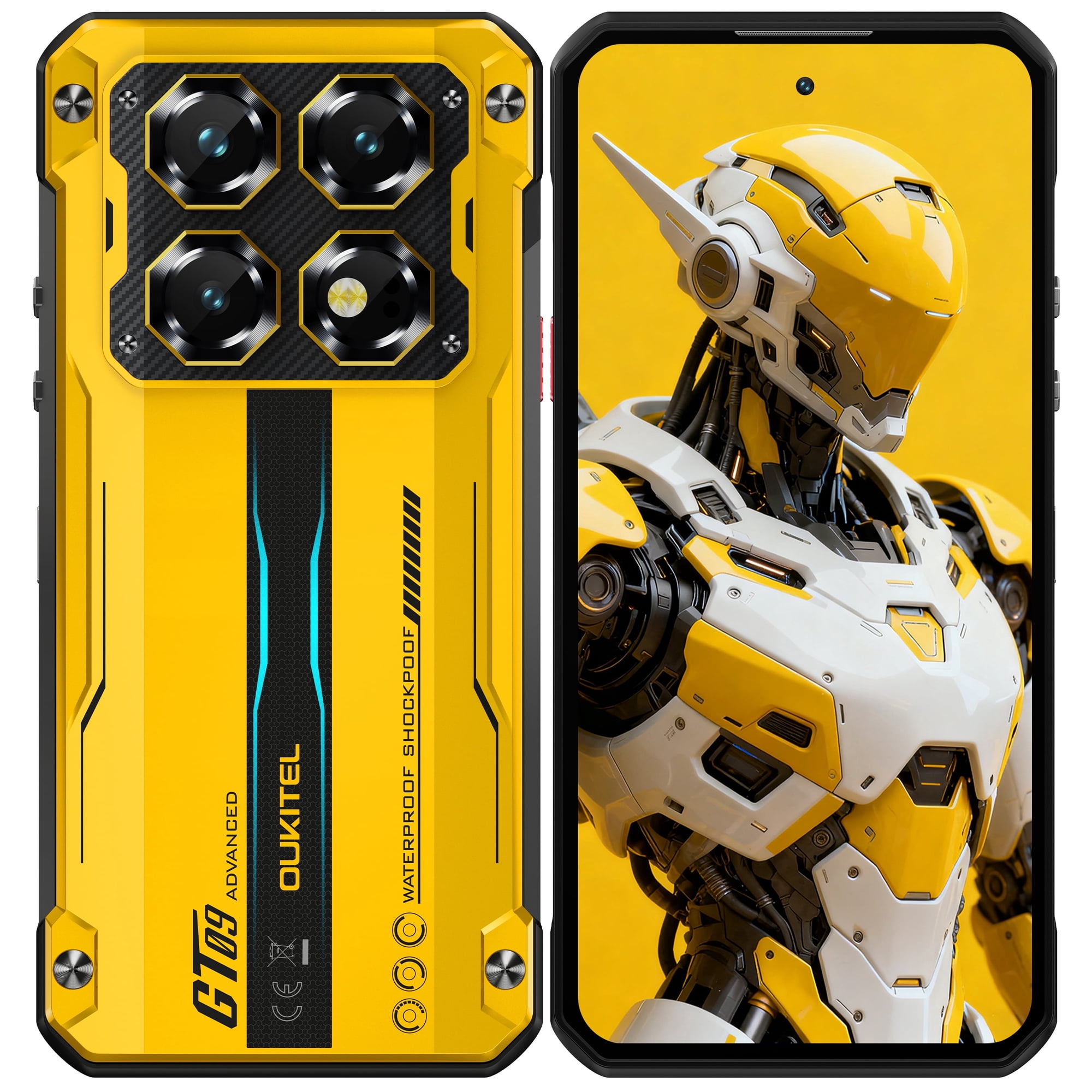 OUKITEL WP60 Rugged Smartphone 5G, 7.2" 120HZ Display, 36(12+24expansion)GB RAM+512GB ROM, 10000mAh/33W Mobile Phone, 108MP Camera, IP68/IP69K Waterproof Phone, NFC/OTG/GPS, 5G Dual SIM