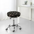 thumbnail image 7 of Lsque Flowers Round Bar chair cushion covers Velvet Fabric Premium Comfort Protects from Scratches and Stains for 14-17 Inch Chair- 12 inch, 7 of 7