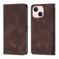 thumbnail image 2 of Feishell for Apple iPhone 13 6.1 inch Wallet Case with Wrist Strap,Flip Cover with Embossed Pattern PU Leather Kickstand Credit Card Slots Magnetic Clasp Folio Purse Phone Case,Brown, 2 of 7