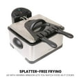 thumbnail image 3 of Kenmore Deep Fryer & 3 Frying Baskets 1700W 4L (17 Cup) Lid With View Window Professional Style Electric Oil Fryer Adjustable Temperature & Timer Stainless Steel, 3 of 7