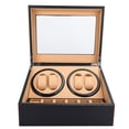 thumbnail image 1 of Caja enrolladora de relojes, caja enrolladora de relojes automática para 4+6 relojes, caja enrolladora de relojes de pulsera, caja de almacenamiento de relojes, diseño de última generación, 1 of 9