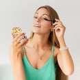 thumbnail image 6 of Kdxio Lemon Orange Pocket Mirror, 1X/2X Travel Makeup Mirror 2-Sided Folding Small Mirror Portable Double-Sided Magnifying Cosmetic Mirror for Gift-Round Shape, 6 of 9